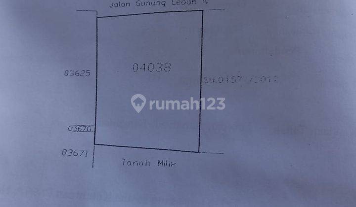 SUSUSUSUPER DEAL DI JUAL TANAH LOKASI GUNUNG LEBAH BUANA KUBU DENPASAR BARAT 2