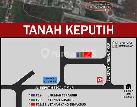 TANAH KAVLING DI KEPUTIH TEGAL TIMUR 1