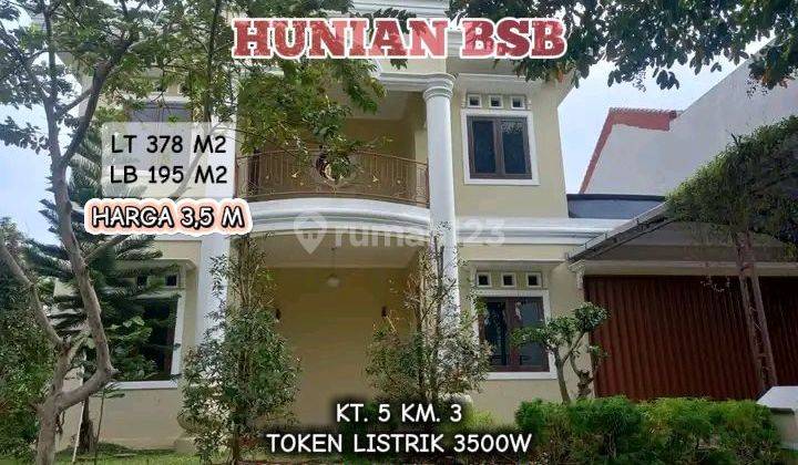 Jual rumah Mewah BSB Graha Taman bunga Semarang  1