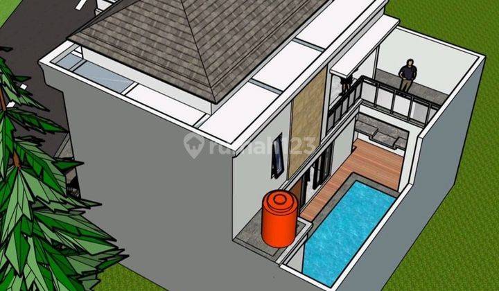 New 2lt 145m2 house with strategic pool at Perum Buana Raya Padangsambian 2