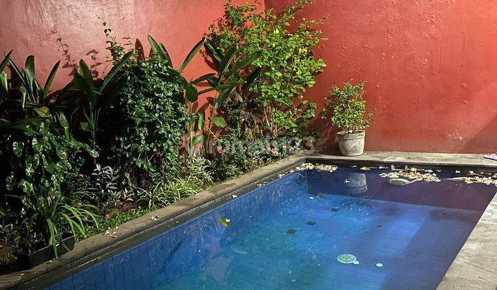 Sale Rumah Semi Villa Ada Pool 143m2 Kerobokan Dkt Bali Kiddy,seminyak 2