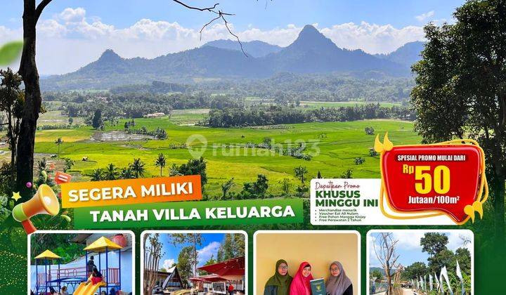 Tanah kavling siap bangun view pegunungan udara segar 1