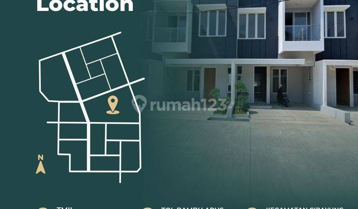 Rumah Zevo Ceger Cipayung Dekat Taman Mini+gerbang Tol,baru Murah di Jakarta Timur APS Jual Dijual 2