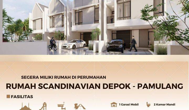 Rumah Rsfh Townhouse Pondok Petir, Baru 2 Lantai Murah, Pontir Bojongsari Depok pamulang Jual Dijual 2