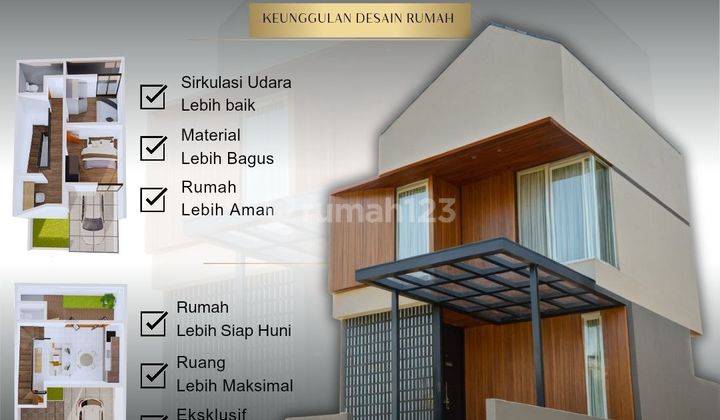 Rumah East.hil. Cipadati Cibiru, Baru 2 Lantai, Mewah Murah, Dekat Kota di Bandung Timur Jual Dijual 1