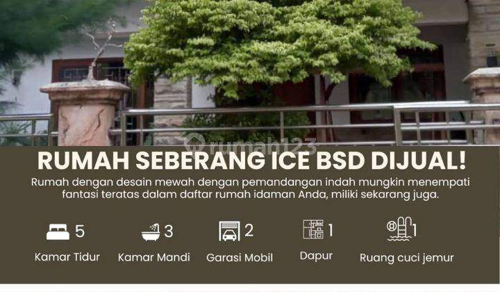 Rumah Bm Puspiptek, Sebrang Ice Bsd City Pagedangan Dekat Serpong Kota Tangerang Selatan Jual Dijual 2