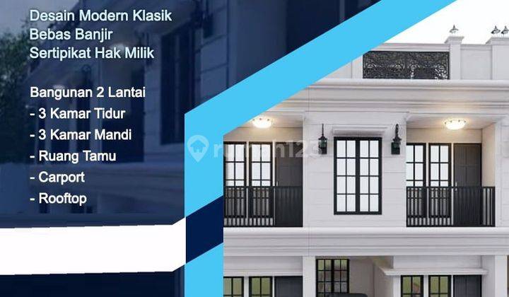 Rumah Griya Condet Cluster, Kramatjati, 2 Lantai + Rooftop di Jaktim Jakarta Timur APS Jual Dijual 2