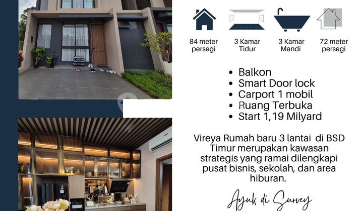 New BSD Cluster Vireya Lynelle House in BSD City Center Just 7 Minutes to Toll Gate