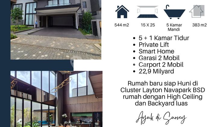 Termewah di BSD Ada Private Lift dan High Ceiling Siap Huni di Layton Navapark BSD Termewah di BSD Ada Private Lift dan High Ceiling Siap Huni di Layton Navapark BSD