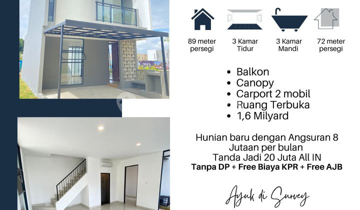 Rumah Baru 20 Juta All In Akses Langsung Stasiun KRL dan Tol BSD Hanya 13 Menit ke Mall Aeon