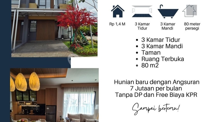Termurah di BSD Rumah Baru 2 Lantai 3 Kamar Angsuran Mulai 7 Jutaan Tanpa DP
