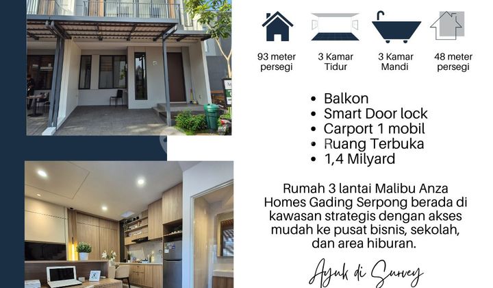 Anza Homes | Rumah 3 Lantai Terbaru Free PPN di Malibu Paramount Gading Serpong Anza Homes | Rumah 3 Lantai Terbaru Free PPN di Malibu Paramount Gading Serpong