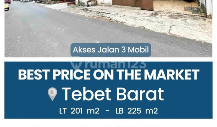 Old House Land Calculation in Tebet Negotiable Price 1