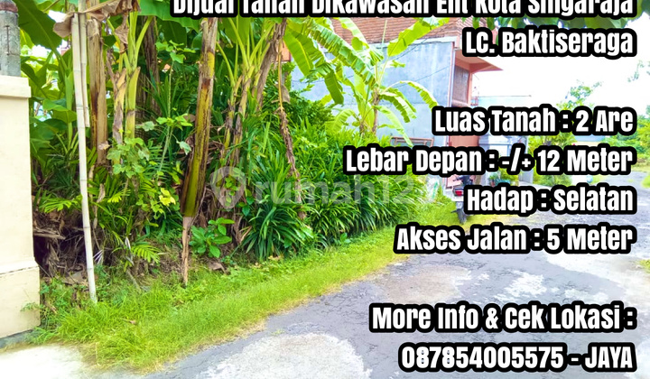 Land for Sale in the Elite Area of Singaraja City in Bali