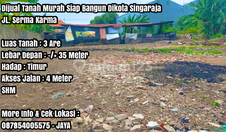 Cheap Land Ready to Build in Singaraja City, Bali Cheap Land Ready to Build in Singaraja City, Bali