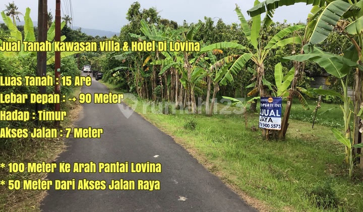 Tanah Berlokasi Strategis Kawasan Ramai Hotel Dan Villa Di Lovina 1