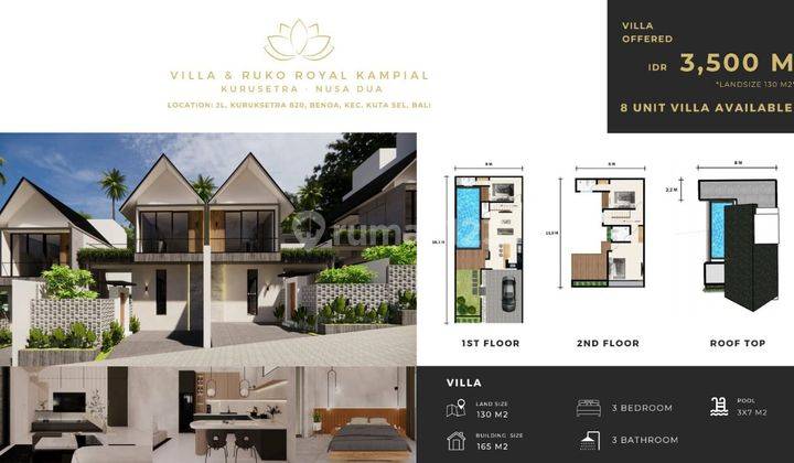 2 Storey Villa Plus Luxury Rooftop In Nusa Dua Bali 1