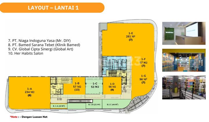 For Rent Business Space & Office in Sarana Square - Retail & Office Available 2