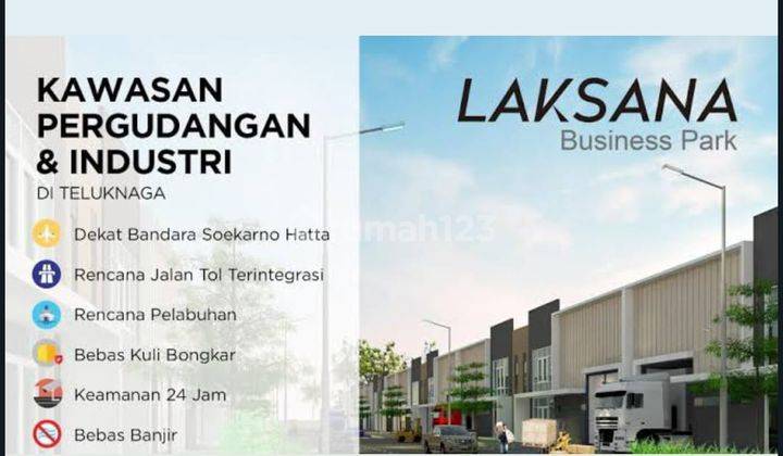 Gudang Bagus di Laksana Business Park Blok B Teluk Naga, Tangerang 480 M  2