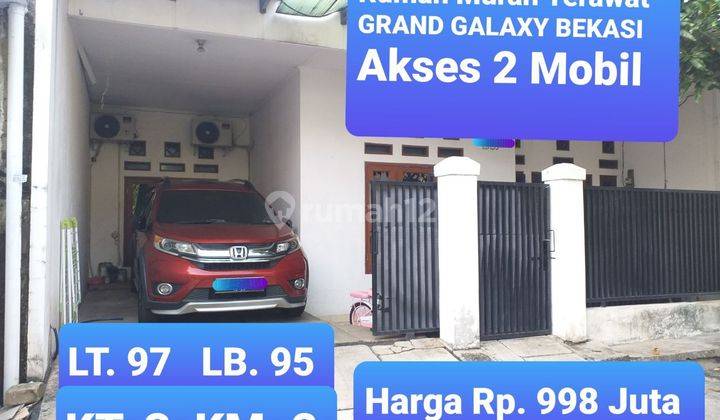 Dijual rumah murah di perumahan ternama Grand Galaxy Bekasi  1