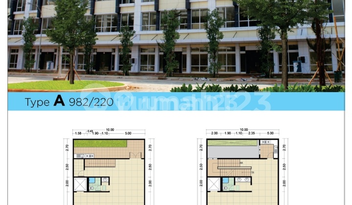 P93. Cheap For Sale 5.5-Story Shophouse with Free Lift in Mega Office Park Harapan Indah, Ready to Occupy, Strategic Location Facing the Road, Full Bonus and Down Payment Discount 2