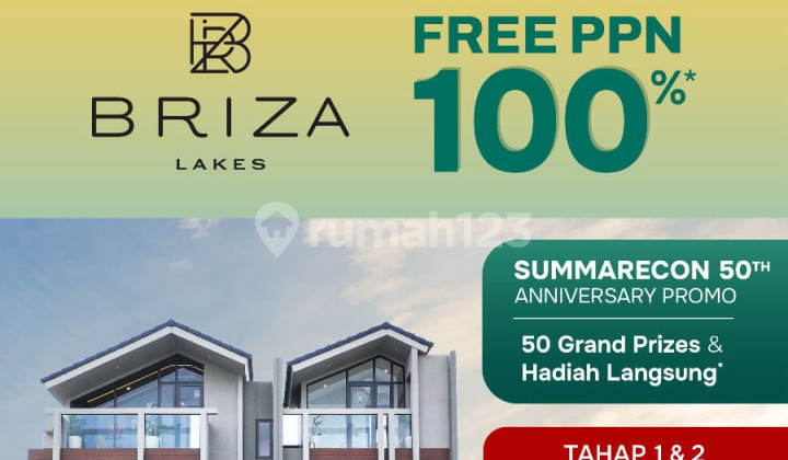 P105. Dijual Rumah Baru Modern di Briza Lakes Summarecon Tangerang – Strategis & Nyaman untuk Keluarga 2