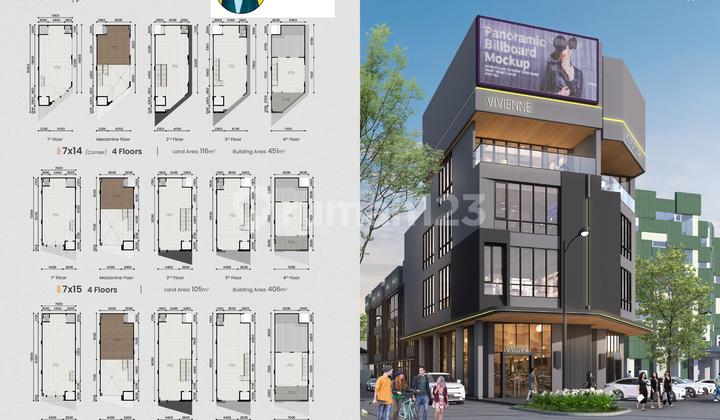 P71. Dijual Ruko Baru Maxim Square Gading Serpong Tipe Studio Loft – Paramount Land di Main Boulevard, Siap Usaha