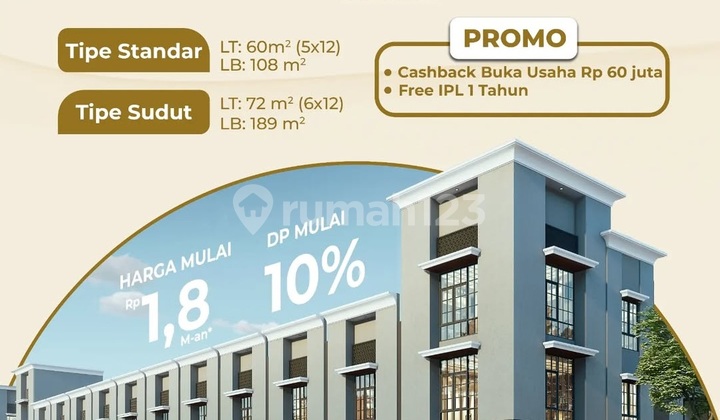 P58. For Sale: Evergreen Shop House, the newest commercial area in Suvarna Sutera with a super strategic location! 2