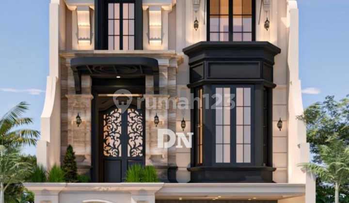 507. Dijual Rumah Baru 3,5 Lantai Model American Classic Luxury Home di Kawasan Elit Jalan Benda Ciganjur Jagakarsa Jakarta Selatan.