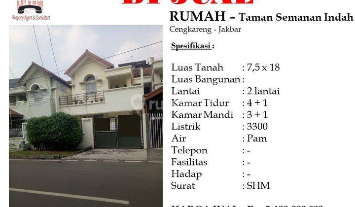 Dijual Rumah 2 Lantai Bagus dan Nyaman Siap Huni 1