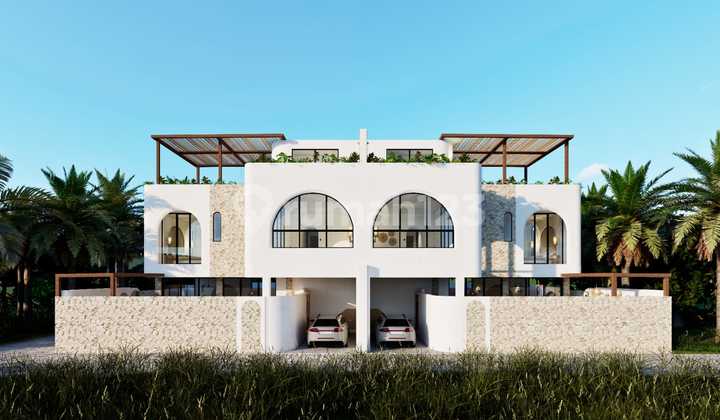 Modern 3-Storey Villa with Rooftop & Ricefield View