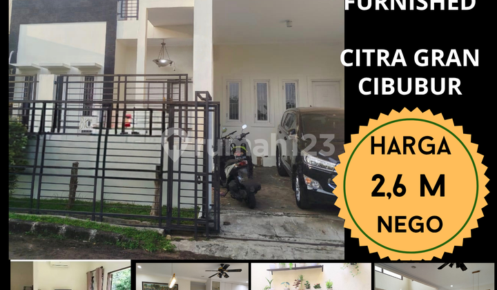 Dijual Rumah Murah Tanah Luas Fully Furnished Di Citra Gran Cibubur