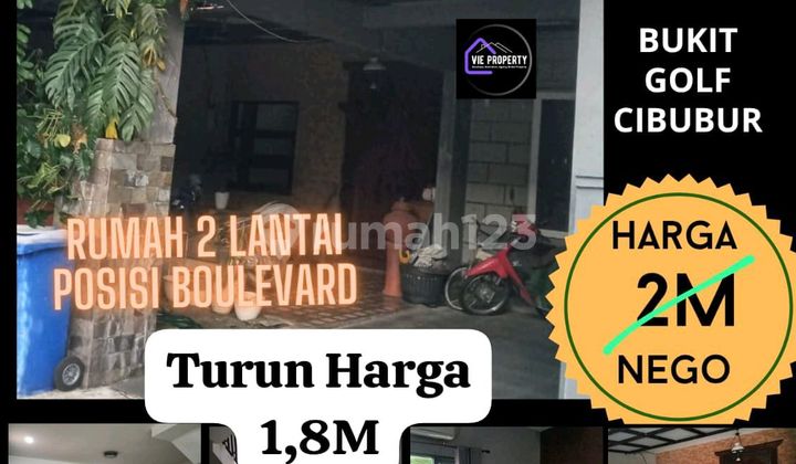 Dijual Cepat Rumah 2 Lantai Dekat Masjid di Bukitgolf Cibubur