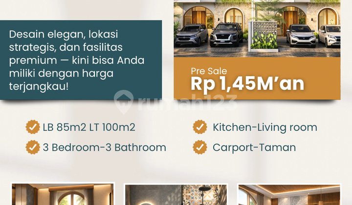 Rumah, 2 Lantai, SHM, Dekat Akses Bandara, bisa KPR,