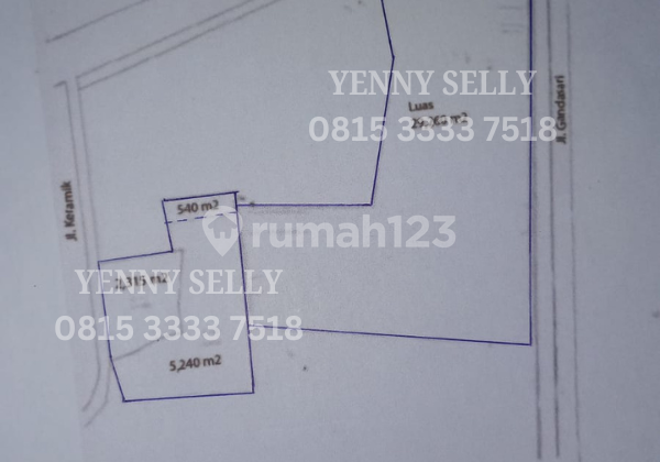 Gatot Subroto Tangerang [TANAH]  3.7 Ha Dijual-Harga dibawah NJOP