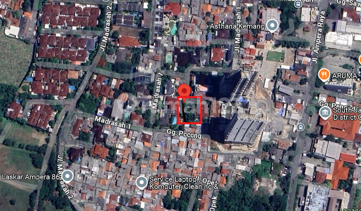 Madrasah 1 Ampera [TANAH]:Dijual 25 x 30m , Jalan 2 mbl 1