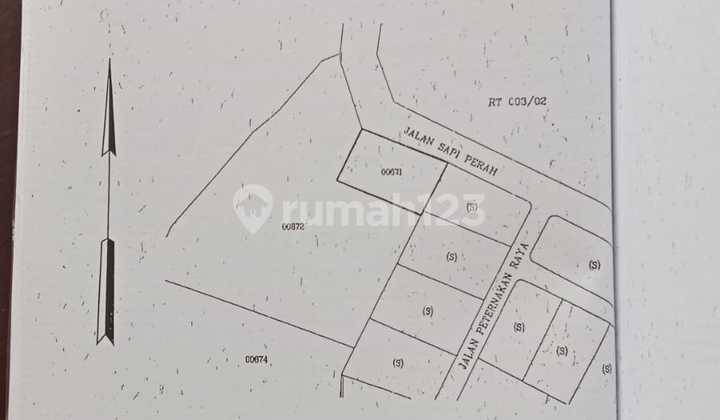 Pondok Ranggon,Cipayung : Dijual Shm-4,6Ha-Jalan Besar