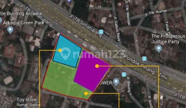 Tb Simatupang-Langka-Pinggir Jalan- 1.8Ha-Bawah NJOP