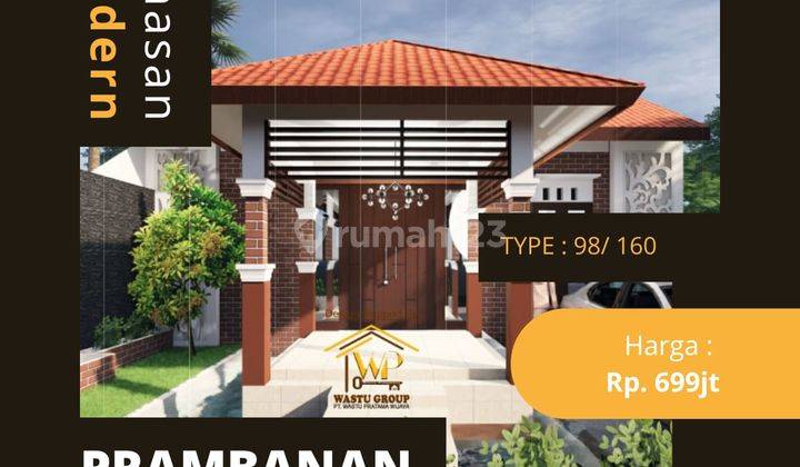 RUMAH INDEN TANAH LUAS, KONSEP VILLA DI DEKAT SMP NEGERI 2 PRAMBANAN 2