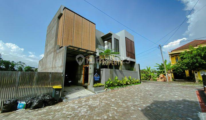 Villa Modern Minimalis Fully Furnish View Sawah Dan Gunung Merapi 2