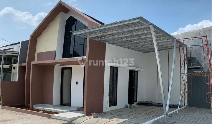 Rumah Cantik Model Scandinavian Lokasi Cluster Pasir Putih Sawangan Harga All In Bonus Canopy,2 Unit Ac,token Listrik 1