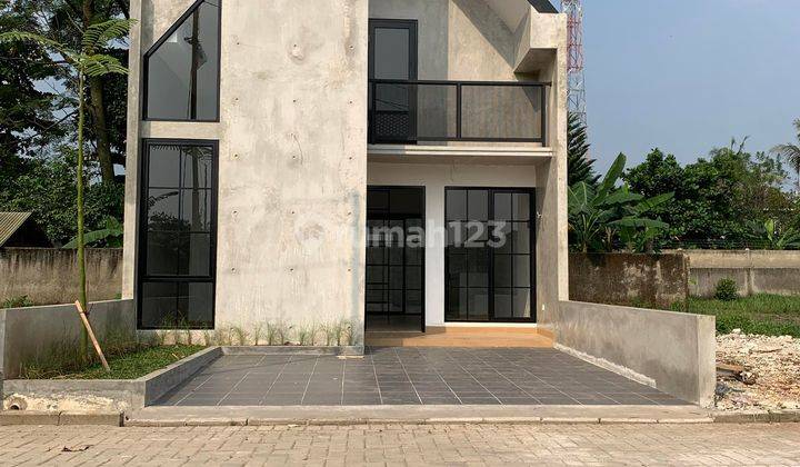 Rumah Model Scandinavian 1,5lantai Ada Mezzanine Dan Balcon Depan 1