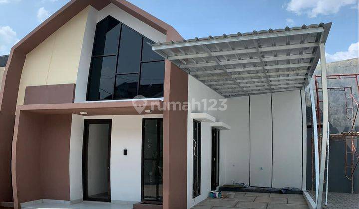 Rumah Cantik Model Scandinavian Lokasi Cluster Pasir Putih Sawangan Harga All In Bonus Canopy,2 Unit Ac,token Listrik 1