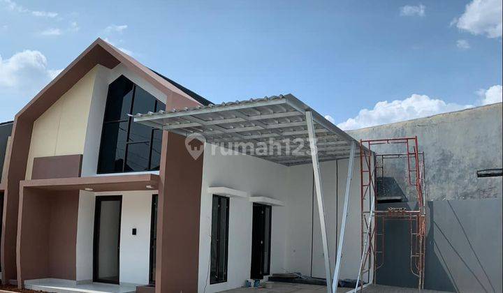 Rumah Cantik Model Scandinavian Lokasi Cluster Pasir Putih Sawangan Harga All In Bonus Canopy,2 Unit Ac,token Listrik 1