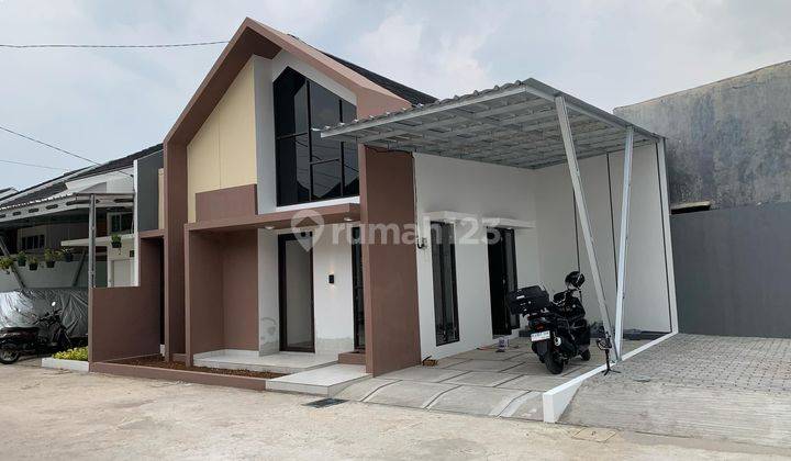 Rumah Cantik Model Scandinavian Lokasi Cluster Pasir Putih Sawangan Harga All In Bonus Canopy,2 Unit Ac,token Listrik 2