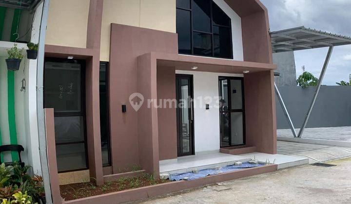 Rumah Cantik Model Scandinavian Lokasi Cluster Pasir Putih Sawangan Harga All In Bonus Canopy,2 Unit Ac,token Listrik 1