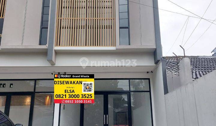 Disewakan Ruko Baru 2 Lantai Luas 110m2 Siap Pakai, Cocok Dijadikan Kantor Atau Tempat Usaha Klinik, Lembaga Pendidikan, Salon Dan Usaha Lainnya, Area Komersil Di Antapani Bandung 1