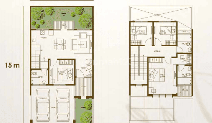 Rumah 2 Lantai Mewah Dan Modern di Karawang, Dekat Ke Mall Ciplaz 2