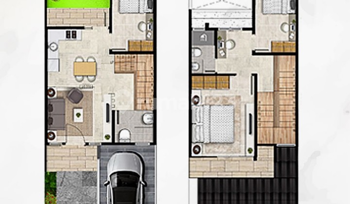 Jual Rumah Baru di Batam 2 Lantai & 3 Kamar Tidur Lokasi Strategis 2