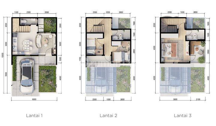 Rumah 3 Lantai Minimalis Under 1M di Gading Serpong Dekat Fasilitas Publik 2